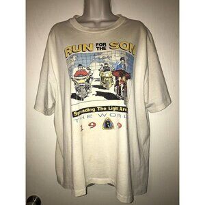 Vtg 1993 Christian Biker Association Run for the Son T-Shirt Single Stitch SZ XL